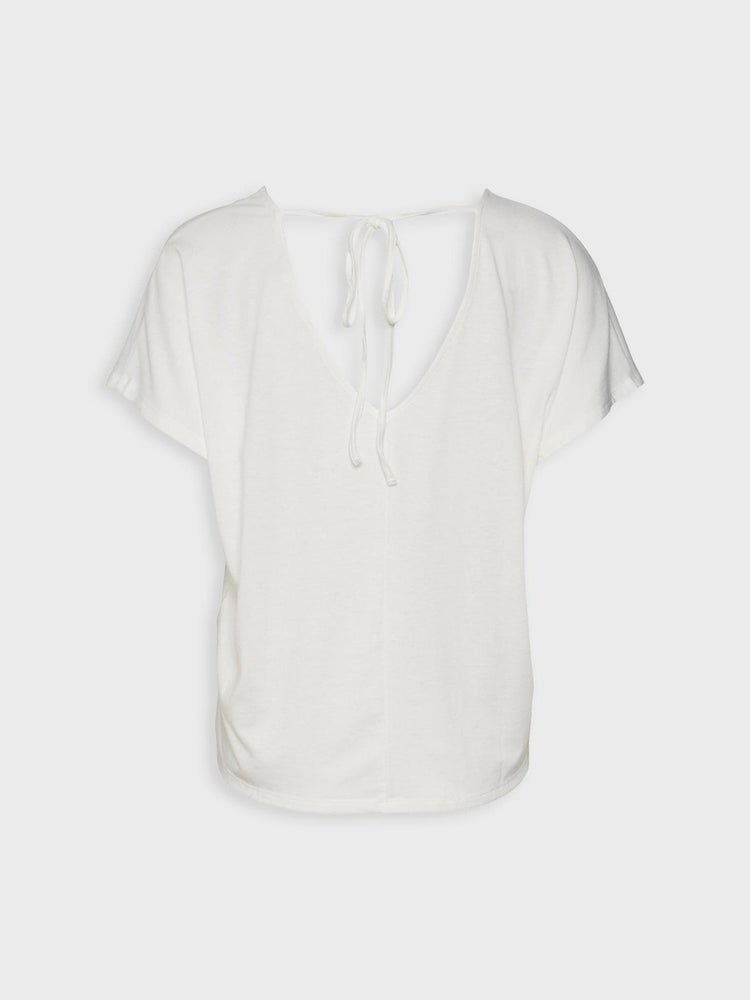 Γυναικεία μπλούζα VMMARIJUNE SS DEEP V-NECK TOP 10281911 | 10281911