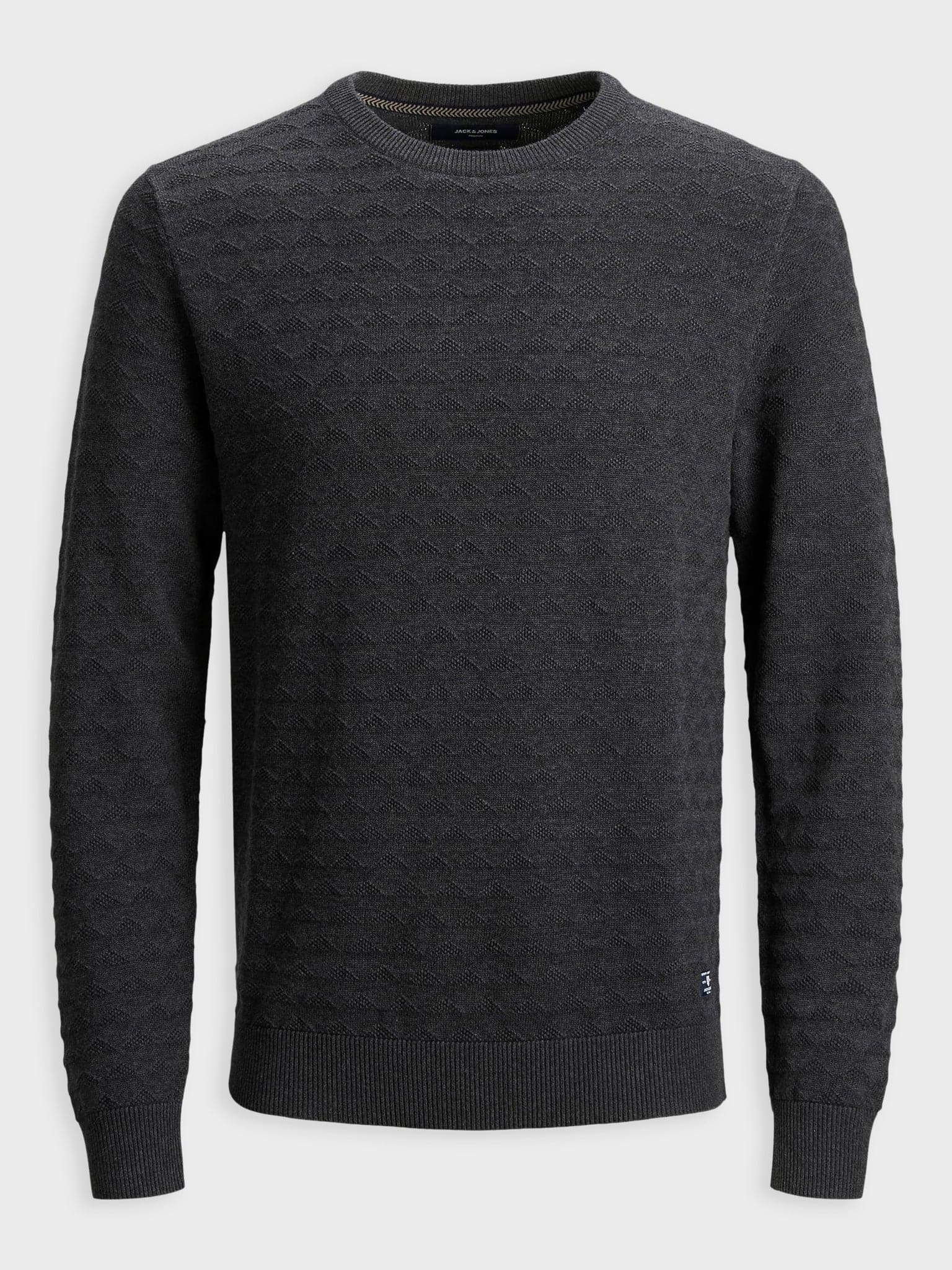 Ανδρική μπλούζα πλεκτή JPRBLUMARCUS KNIT CREW NECK LTN 12179891 | 12179891