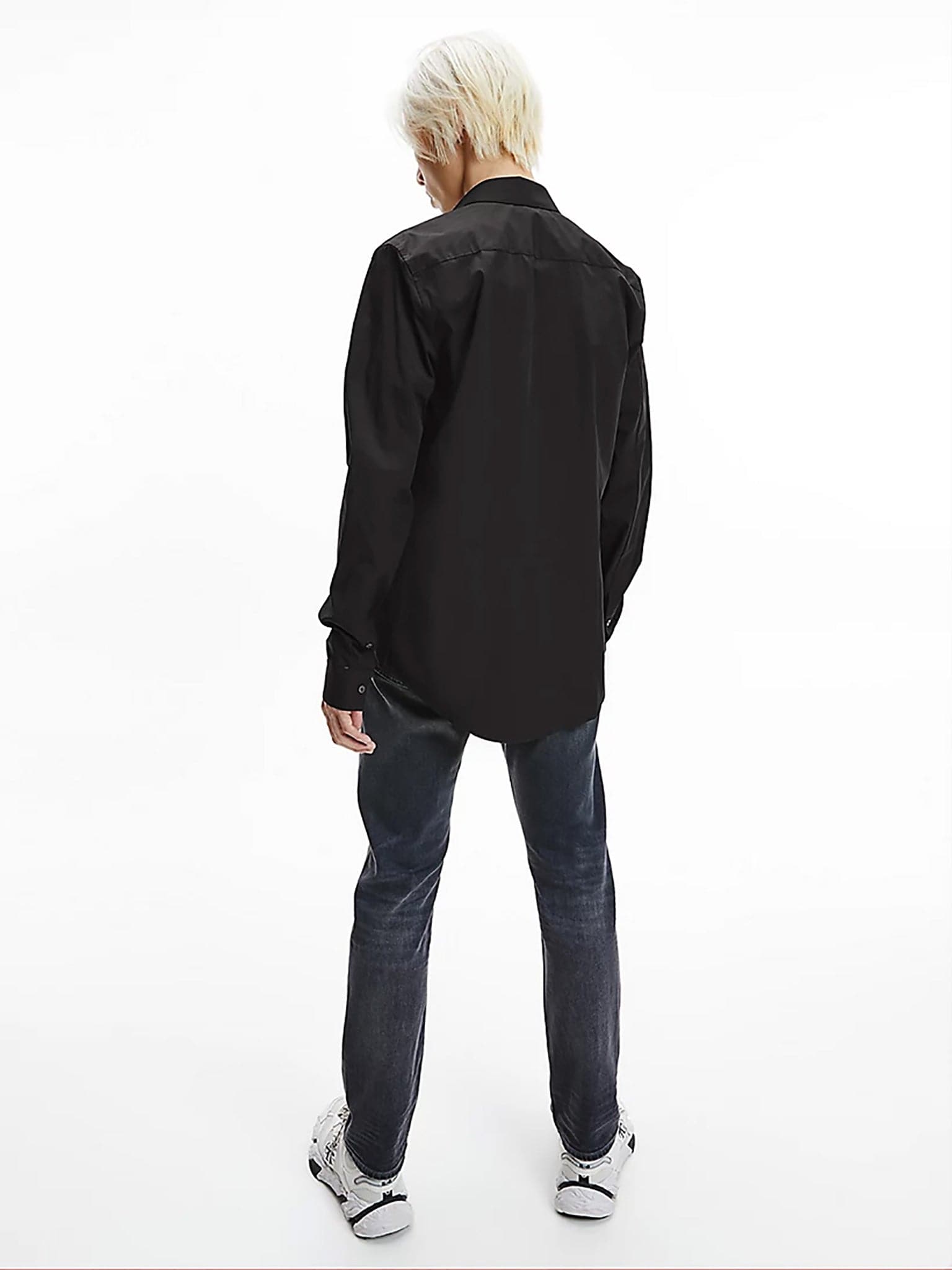 Ανδρικό πουκάμισο CHEST LOGO SLIM STRETCH SHIRT J30J319065BEH | J30J319065BEH