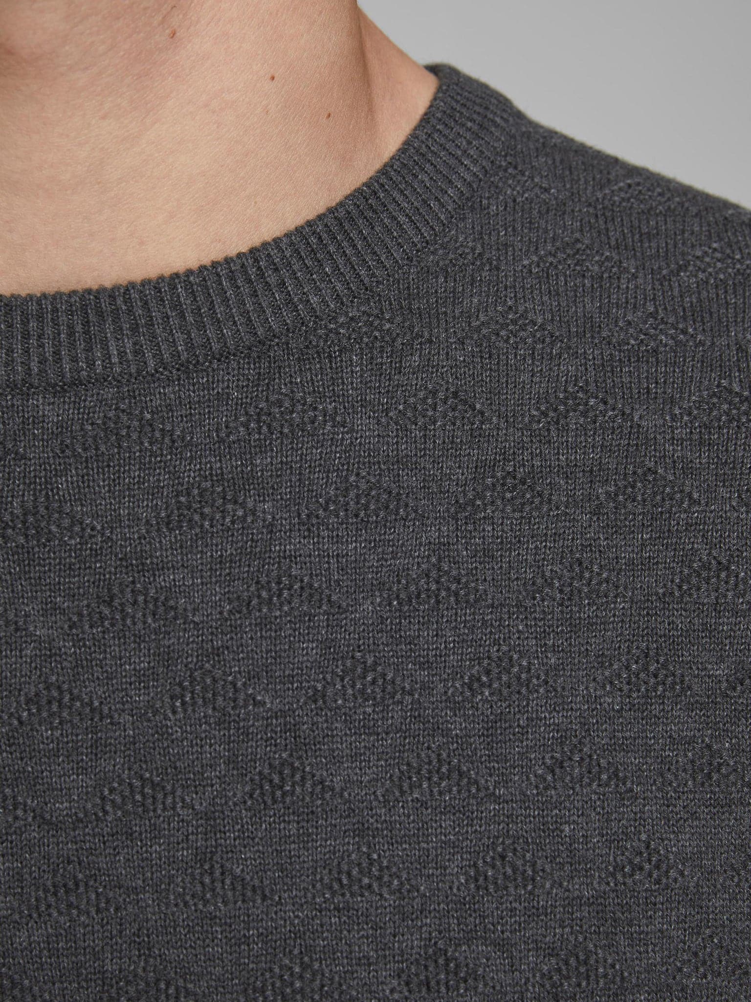 Ανδρική μπλούζα πλεκτή JPRBLUMARCUS KNIT CREW NECK LTN 12179891 | 12179891