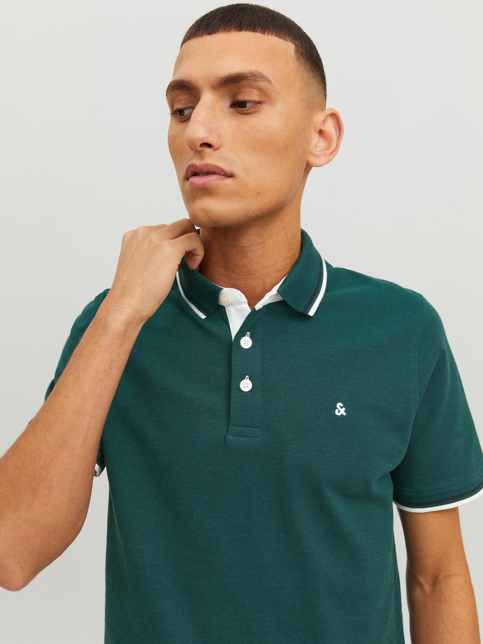 Ανδρικό polo JJEPAULOS POLO SS NOOS 12136668 | 12136668