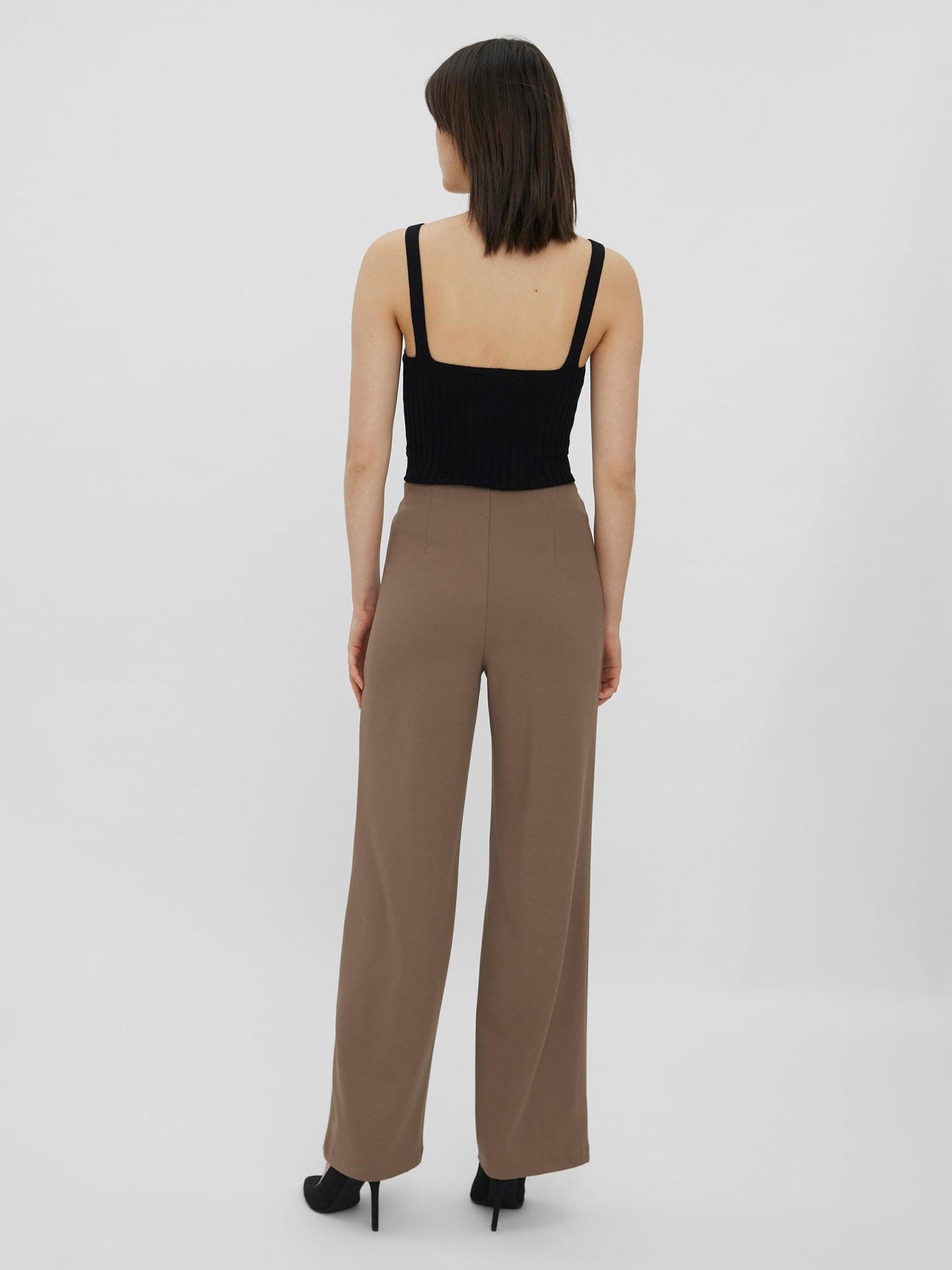 Γυναικείο παντελόνι ψηλόμεσο VMBECKY HW WIDE PULL ON PANT NOOS 10257168 | 10257168